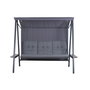 Banc Home ESPRIT Marron Gris foncé Acier Polywood 215 X 120 X 180 CM