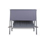 Banc Home ESPRIT Marron Gris foncé Acier Polywood 215 X 120 X 180 CM