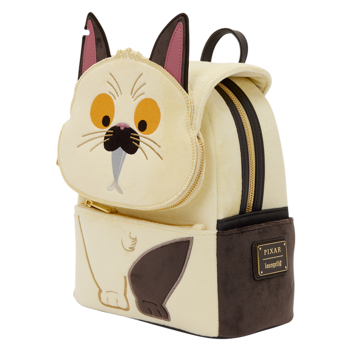LOUNGEFLY Sac à dos Luca Machiavelli Disney Pixar, sac à dos bandoulière petite taille 26 cm en simili cuir avec détails