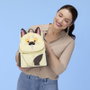 LOUNGEFLY Sac à dos Luca Machiavelli Disney Pixar, sac à dos bandoulière petite taille 26 cm en simili cuir avec détails