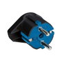 Solera Fiche Schuko de sortie latérale 16A 250V noire