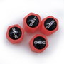 Occ Sport Bouchons de Valve LED Rouge
