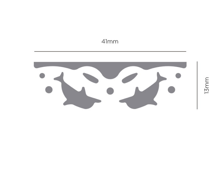 Innspiro Border Punch Petite Perforatrice de Bordure Dauphins 41x13mm