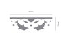 Innspiro Border Punch Petite Perforatrice de Bordure Dauphins 41x13mm