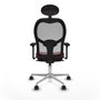 Piqueras y Crespo Chaise de Bureau avec Appui-tête 3D086N1 Bordeaux