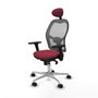 Piqueras y Crespo Chaise de Bureau avec Appui-tête 3D086N1 Bordeaux