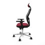 Piqueras y Crespo Chaise de Bureau avec Appui-tête 3D086N1 Bordeaux