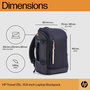 HP Sac à dos Travel pour ordinateur portable 15,6 pouces, 25 litres, bleu, fabriqué à partir de plastique recyclé