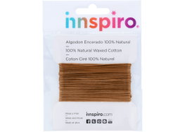 Innspiro Cordon en coton ciré fin pêche 3,0 mm 2,5 m