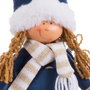 BigBuy Home Décoration de Noël Bleu Fille 15 x 10 x 62 cm
