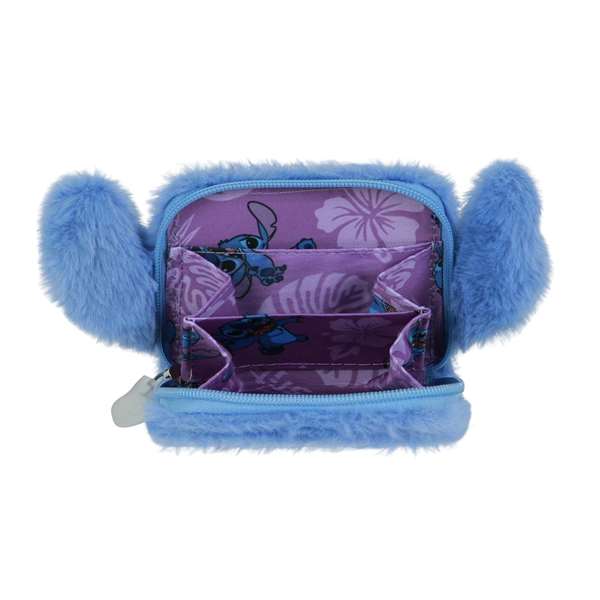 Karactermania Lilo & Stitch Porte-monnaie en Peluche Coeur Carré Rigide 11 x 11 x 3 cm