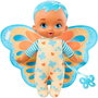 Mattel My Garden Baby Mi Primer Bebe Mariposa Azul HBH38 - Poupée bébé papillon avec hochets, parfum jasmin et berceau, 23 cm, Version Espagnole