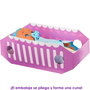 Mattel My Garden Baby Mi Primer Bebe Mariposa Azul HBH38 - Poupée bébé papillon avec hochets, parfum jasmin et berceau, 23 cm, Version Espagnole
