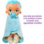 Mattel My Garden Baby Mi Primer Bebe Mariposa Azul HBH38 - Poupée bébé papillon avec hochets, parfum jasmin et berceau, 23 cm, Version Espagnole
