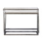 Home ESPRIT Jeu de 2 tables Blanc Multicouleur Argenté