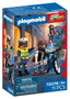 Playmobil City Action Robo de Bicicleta - Vélo moto de police, jouet d'action pour enfants de 4 à 10 ans