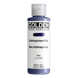 Golden Peinture Acrylique Fluide Azul Antraquinona (bleu anthraquinone) 118 ml