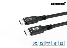 MicroConnect Câble USB-C vers USB-C Premium 1,5m 100W 40Gbps USB4 Gen 3x2
