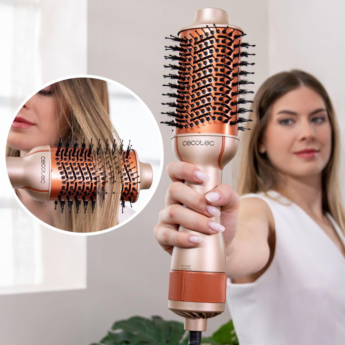 Cecotec Brosse Lissante Céramique CeramicCare Unique 1200W 3 temp., kératine, argan Cecotec Brosse Lissante Céramique CeramicCare Unique 1200W 3 temp., kératine, argan