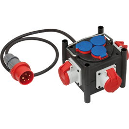 Brennenstuhl BSV 3 MINI/ TPE - Distributeur de puissance compact en caoutchouc
