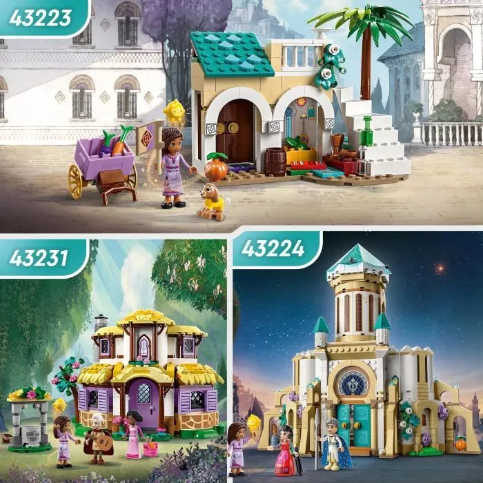 Lego Disney Wish 43231 Casa de Muñecas de Asha, Maison de poupées avec Mini-poupées Asha, Sakina et Sabino et Figurine Étoile