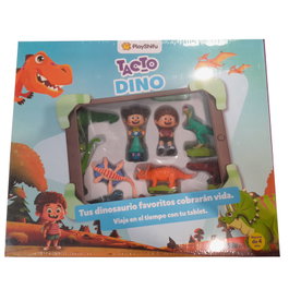 PLAYSHIFU Jeu éducatif interactif et physique Tacto Dino pour tablette, en espagnol, à partir de 4 ans, +100 faits sur les dinosaures