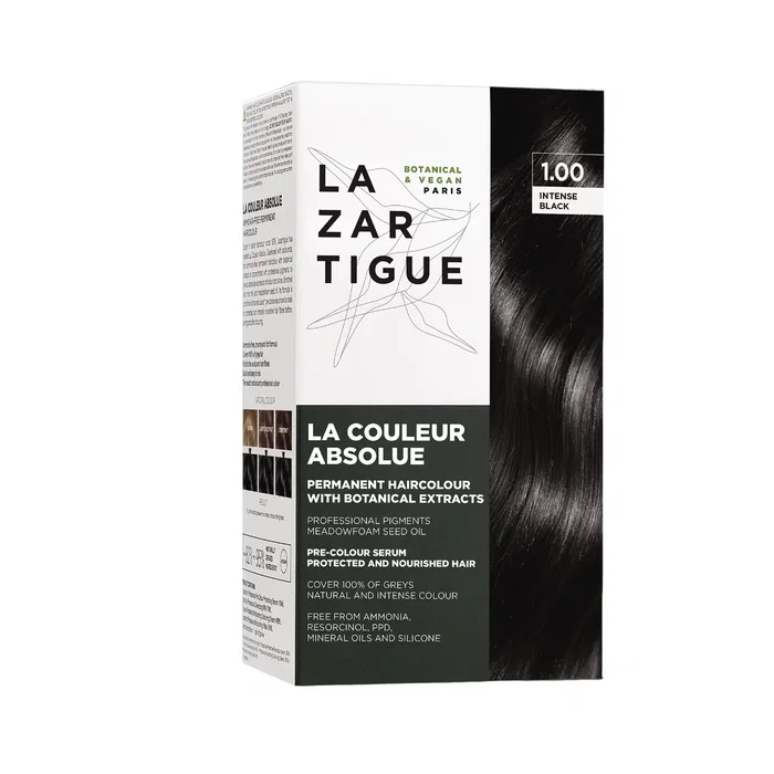 Lazartigue La Couleur Absolue Teinture permanente 1.00 Intense Black Lazartigue La Couleur Absolue Teinture permanente 1.00 Intense Black