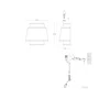 Quilmes Applique murale SKD-W1024 en rotin et bois avec douille E14 pour ambiance lumineuse - Salon, chambre
