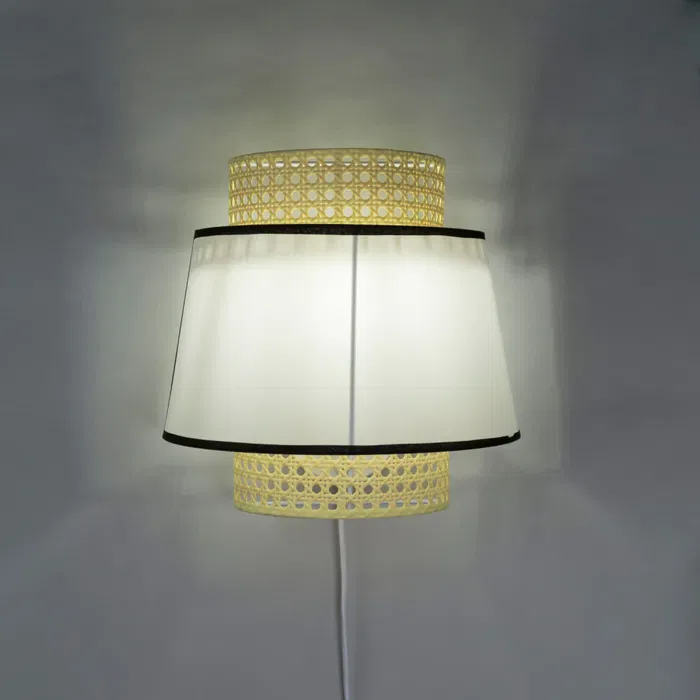 Aplique Quilmes SKD-W1024 en Ratán y Madera Aplique Quilmes SKD-W1024 en Ratán y Madera