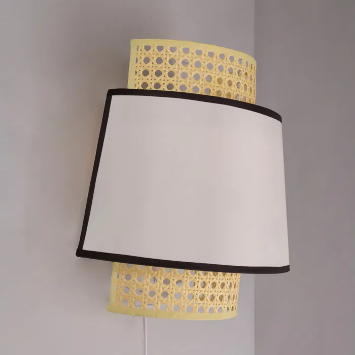 Aplique Quilmes SKD-W1024 en Ratán y Madera Aplique Quilmes SKD-W1024 en Ratán y Madera