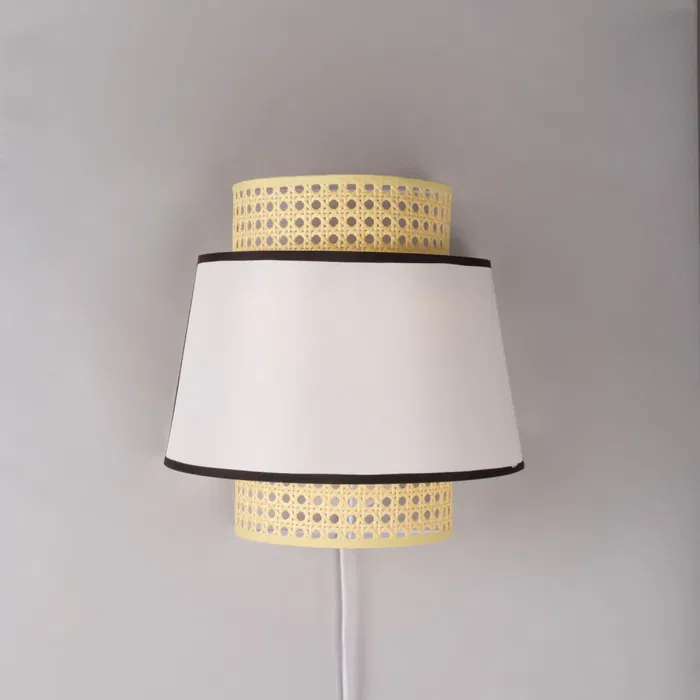 Aplique Quilmes SKD-W1024 en Ratán y Madera Aplique Quilmes SKD-W1024 en Ratán y Madera