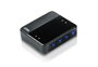 Aten US434 Commutateur de partage de périphériques USB 3.2 Gen 1 à 4 ports x 4 ordinateurs avec sélecteur distant, câbles inclus