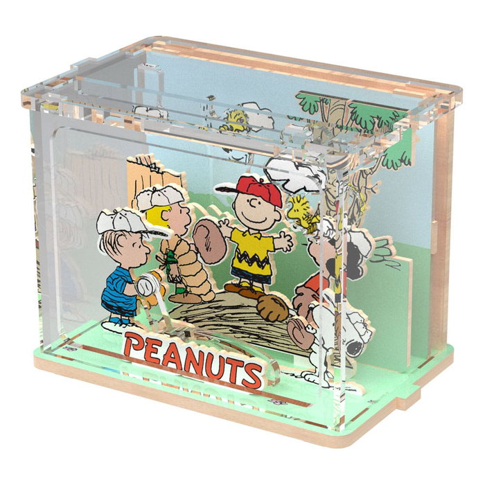 Peanuts Puremind Jeu de construction Mini Scene Baseball Time