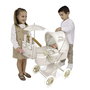 Decuevas Coche de muñeca - Poussette de poupée pliable avec ombrelle pour poupées jusqu'à 48 cm, dimensions 38x65x60 cm