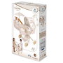 Decuevas Coche de muñeca - Poussette de poupée pliable avec ombrelle pour poupées jusqu'à 48 cm, dimensions 38x65x60 cm