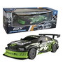 Tachan - Véhicule Radio-Contrôle Racing GT-Speed 1:24, Noir/Vert, Frequence 27 MHz, Voiture de Police RC, pour +6 ans