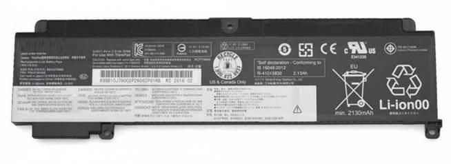 CoreParts Batterie 23Wh 11,4V pour Lenovo ThinkPad T460S et T470s CoreParts Batterie 23Wh 11,4V pour Lenovo ThinkPad T460S et T470s