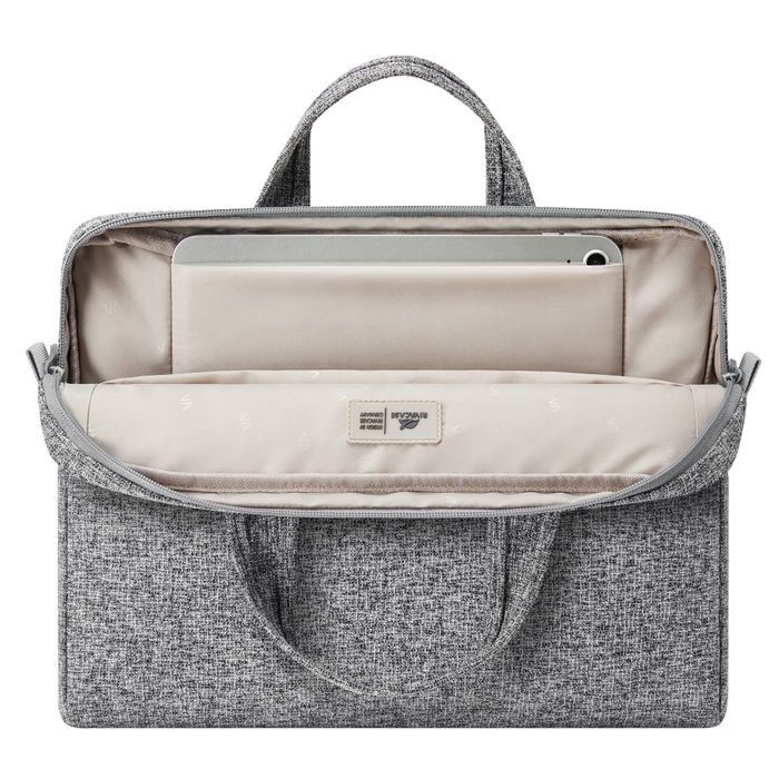 Rivacase 7921 Anvik Sac pour ordinateur portable 14 pouces gris clair