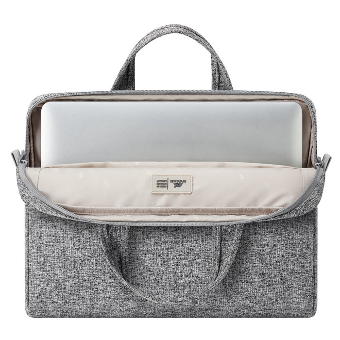 Rivacase 7921 Anvik Sac pour ordinateur portable 14 pouces gris clair