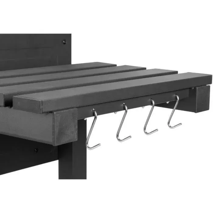 Fieldmann FZG 1008 - Barbecue au charbon de bois avec thermomètre et roues, surface de cuisson 55,6 x 41,5 cm