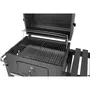Fieldmann FZG 1008 - Barbecue au charbon de bois avec thermomètre et roues, surface de cuisson 55,6 x 41,5 cm
