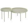 Home ESPRIT Jeu de 2 tables Vert