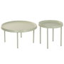 Home ESPRIT Jeu de 2 tables Vert