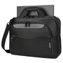 Targus CityGear Sacoche pour Ordinateur Portable 14 à 15,6 Pouces - Noir - Protection Dome, Compartiment pour Tablette, Sangle pour Chariot