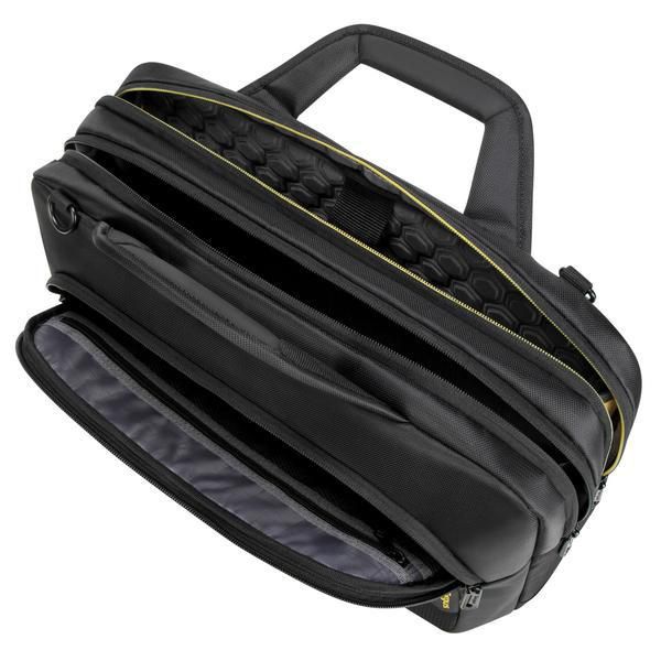 Targus CityGear Sacoche pour Ordinateur Portable 14 à 15,6 Pouces - Noir - Protection Dome, Compartiment pour Tablette, Sangle pour Chariot