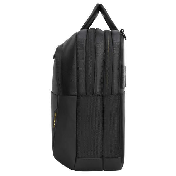 Targus CityGear Sacoche pour Ordinateur Portable 14 à 15,6 Pouces - Noir - Protection Dome, Compartiment pour Tablette, Sangle pour Chariot