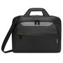 Targus CityGear Sacoche pour Ordinateur Portable 14 à 15,6 Pouces - Noir - Protection Dome, Compartiment pour Tablette, Sangle pour Chariot
