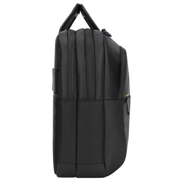 Targus CityGear Sacoche pour Ordinateur Portable 14 à 15,6 Pouces - Noir - Protection Dome, Compartiment pour Tablette, Sangle pour Chariot