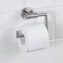 Wenko Porte-rouleau de papier toilette sans couvercle en acier inoxydable mat 15 x 10,5 x 6,5 cm