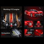 CADA Master Viva Hypercar 4739 Pièces - Maquette Statique Supercar Collection 1:8 avec Changement de Vitesses 4 Rapports, Suspension Réglable, Portes Papillon et Spoiler